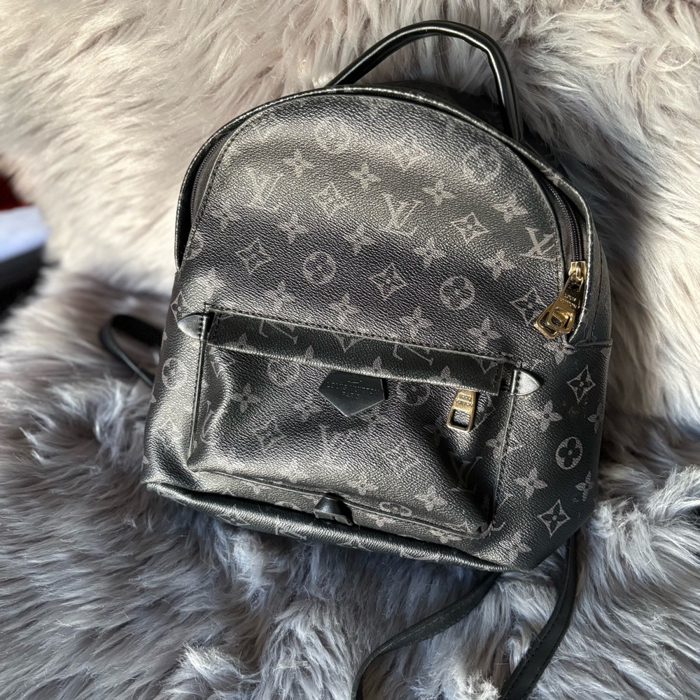 Black and Gray Monogram Bag